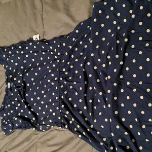 NWT OLD NAVY polkadot sleeveless dress sz lrg (10/12)